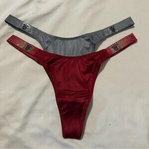 Victoria’s Secret Smooth Shine Strap Thong Panty Bundle